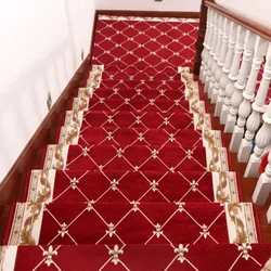 Wellyu Alta qualità Nuovo aggiornamento semplice scala domestica in stile europeo Tappetino per gradini per scale per hotel antiscivolo in plastica ricamata personalizzata