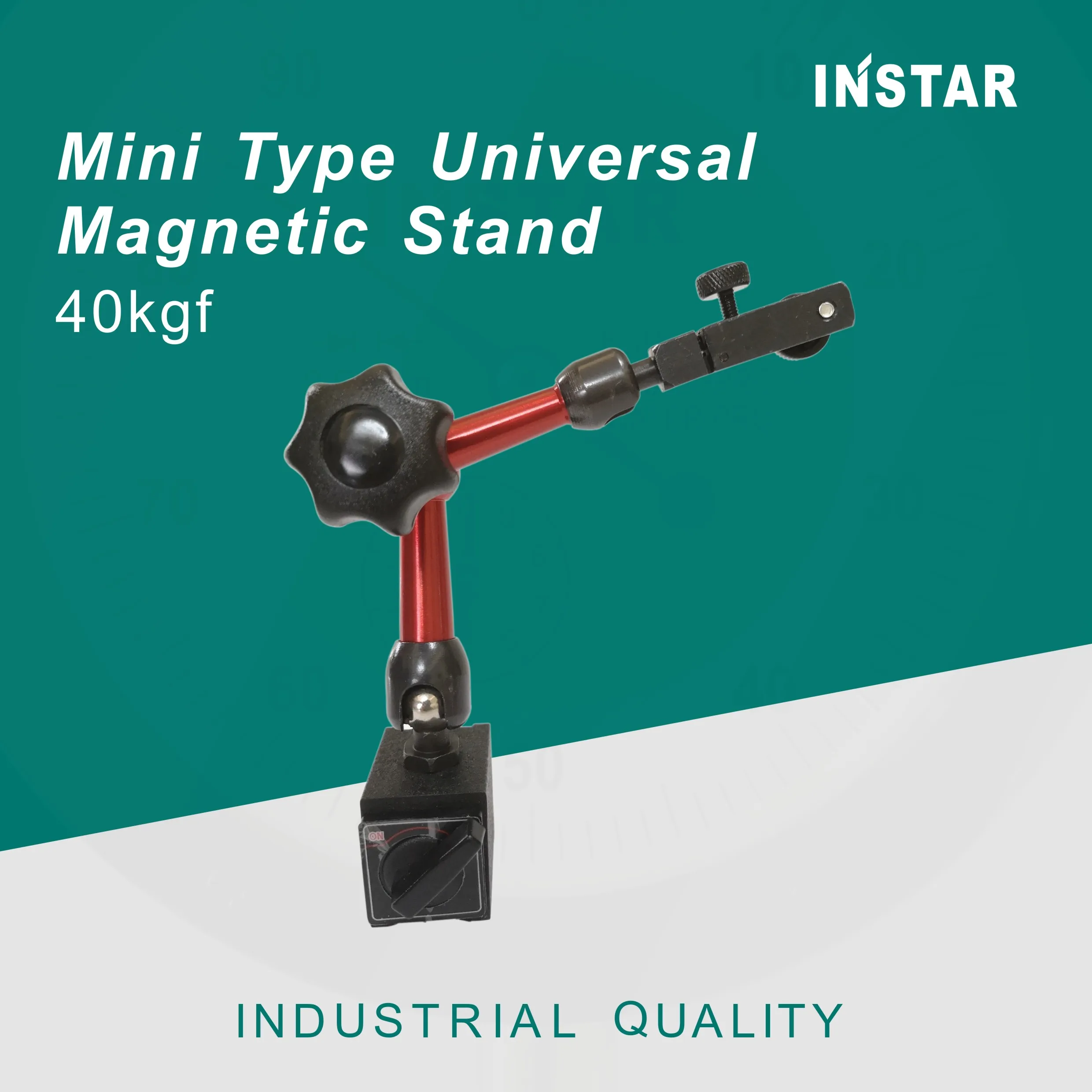 

INSTAR Magnetic Stand Mini Model 40kgf Universal Arm Dial Indicator 0-10mm Magnetic Base