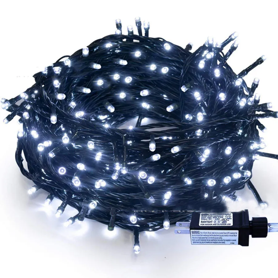 

33M 300 LED Outdoor Christmas String Light 8 Modes Starry Light Xmas Tree Patio Garden Wedding Party Decor Fairy Garland Lights