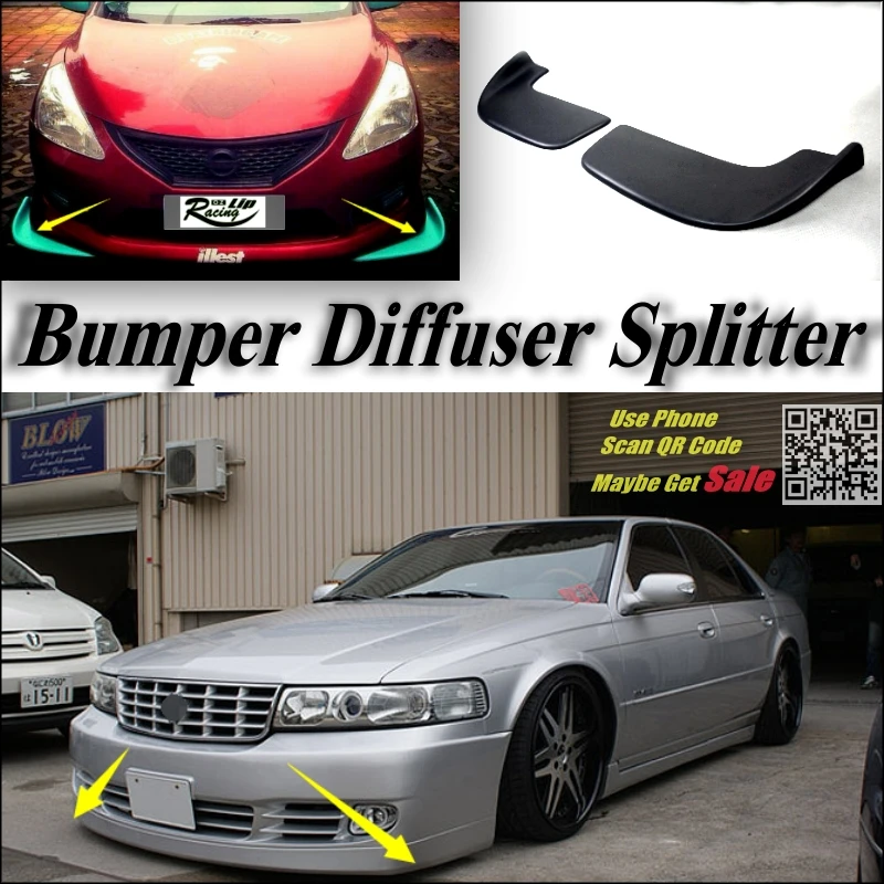 

Car Splitter Diffuser Bumper Canard Lip For Cadillac Seville Tuning Body Kit Front Deflector Car Flap Fin Chin Change Body