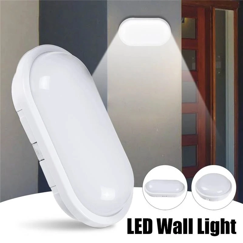 

16W 20W Modern LED Wall Lamps Moistureproof Porch Light Ceiling Lamp Surface mounted Oval for Outdoor Garden Bathroom lighting