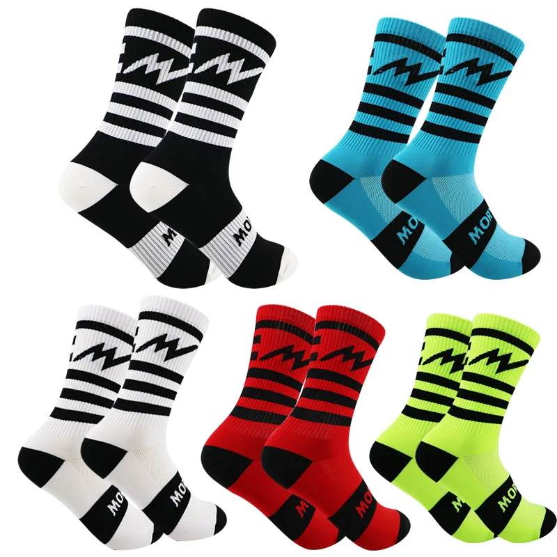 Cycling Socks Men Outdoor Sport Cycling Running Socks Breathable Tennis Basketball Running Sport Socks for Men Woman Bike Socks