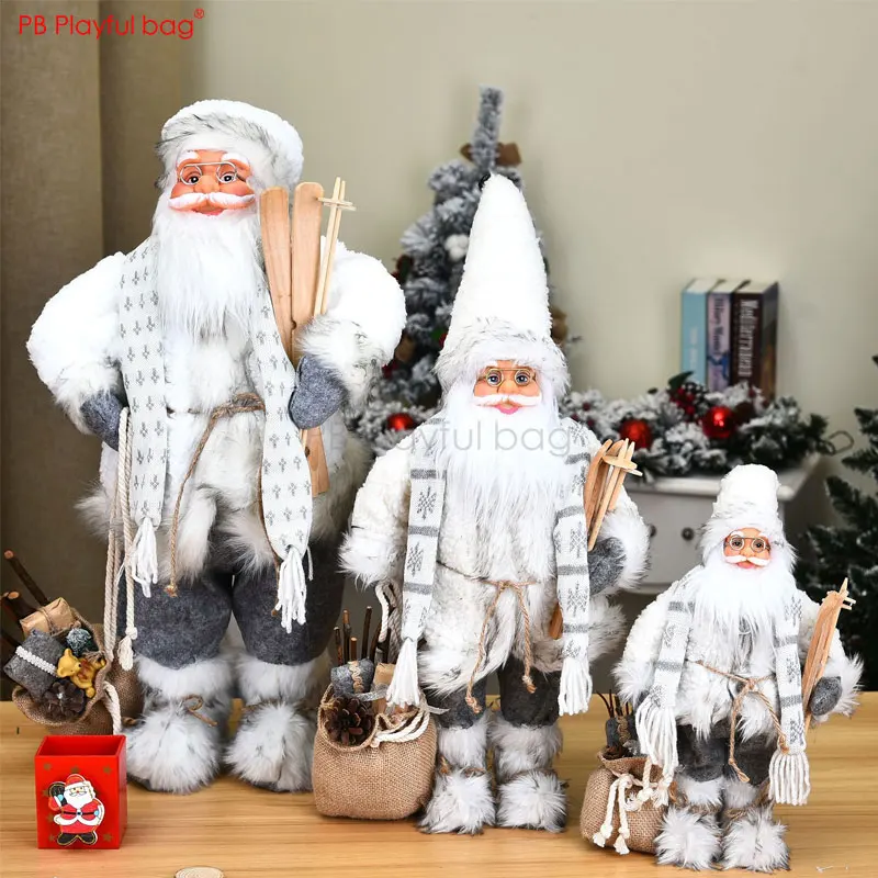 

Playful bag 2020 Christmas Santa doll New Year family ornament Children Santa Claus toys Christmas decoration Kid's gifts AA26