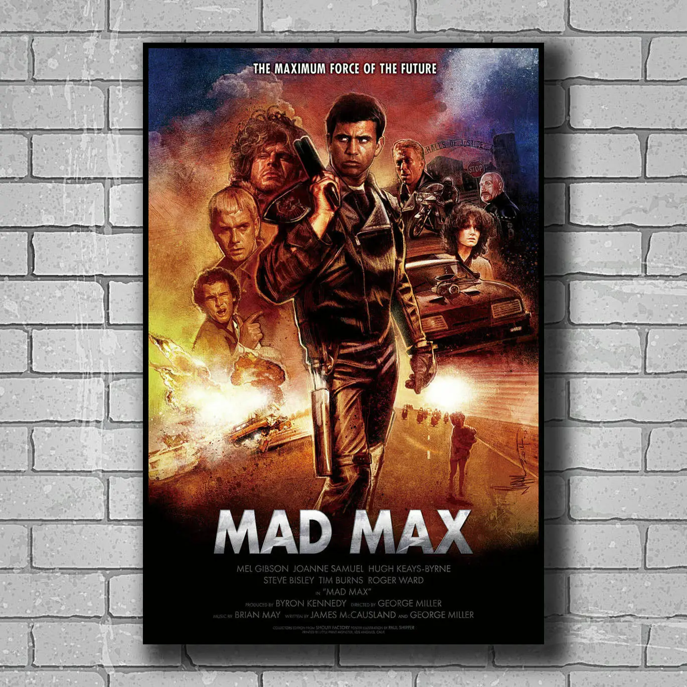

A202 Mel Gibson Mad Max 1979 Classic Movie Film Hot Wall Sticker Silk Poster Art Light Canvas Home Decoration