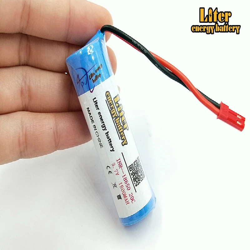 3,7 V 1800mAH fernbedienung hubschrauber flugzeug zylindrischen lithium-batterie 3,7 V 1800mAH 15C entladung lithium-eisen 18650