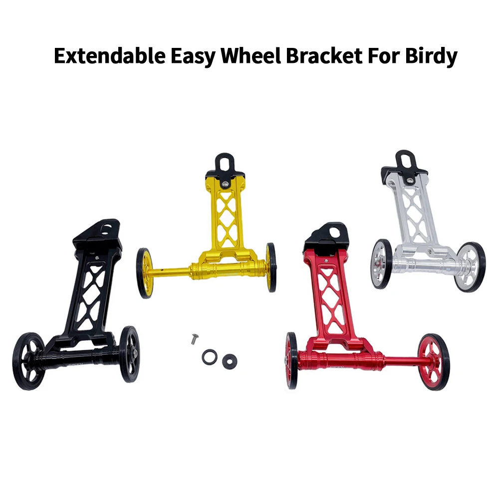 

Rear Rack Extendable Easy wheels Bracket For Birdy Folding Bike 1 2 3 Series Bicycle Easywheels Extension Mount BMX Parts