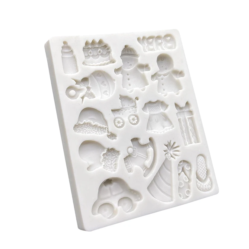 BABY Silicone Sugarcraft Mold Resin Tools Cupcake Baking Mould Fondant Cake Decorating Tools