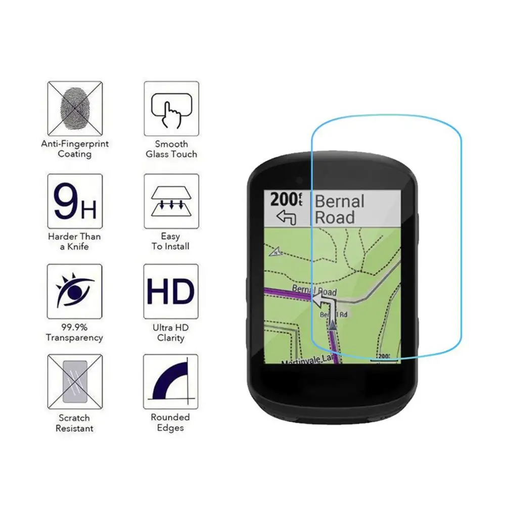 New 3PCS Screen Tempered Film Screen Protector for Garmin Edge 530/830 Tempered Glass Screen Protectors