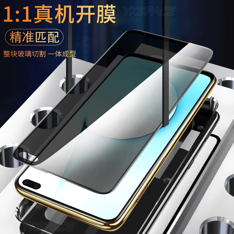 2Pcs Anti Spy Peeping Privacy Screen Protector For OPPO Realme 3 5 6 X Lite X2 XT X50 Pro Q Z Full Cover 9H Tempered Glass Film