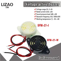 95DB Alarm High-decibel DC 3-24V 12V Electronic Buzzer Beep Alarm Intermittent Continuous Beep for Arduino Car Van SFM-27