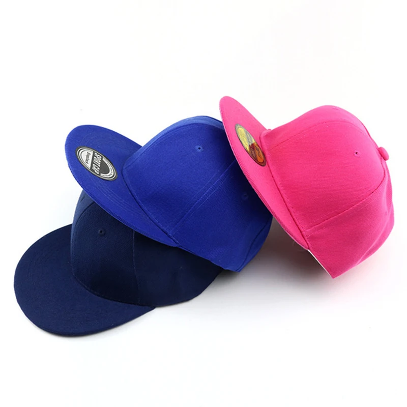 New Baby Baseball Cap For Boy Girl Hats Children\'s Hip Hop Caps Light Board Casual Advertising Solid Color Hat Kids Snapback