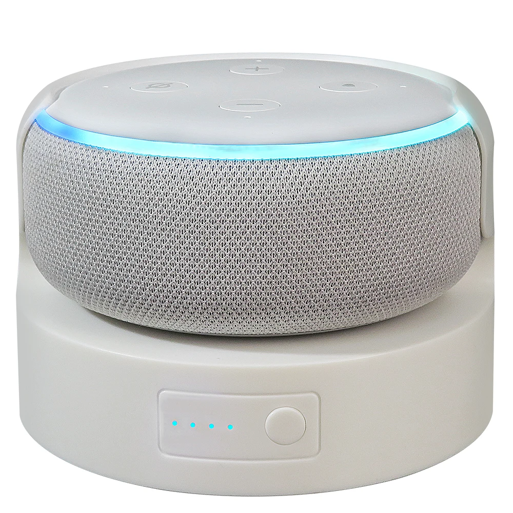 Echo dot alexa第3世代用バッテリーベース,スピーカーホルダー,充電式
