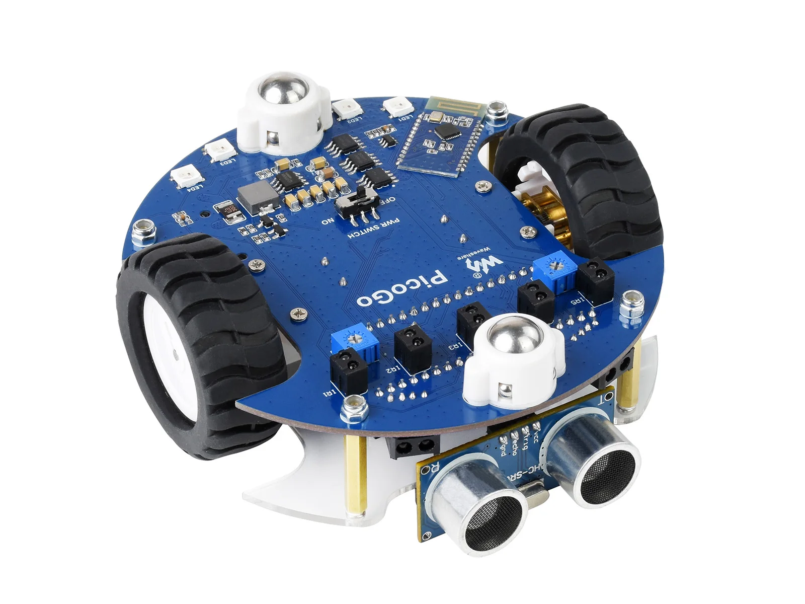 PicoGo intelligent robot Kit US Version,Based On Raspberry Pi Pico,Self Driving,Fast get started with smart robot development