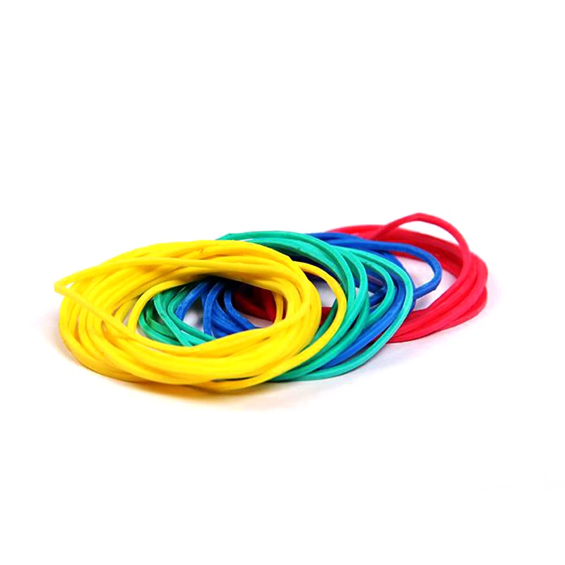 100pcs Elastic Assorted Braiding Bands Magic Trick Elastic Rubber Band Multicolor Magicprop Color Rubber Band Tricks Accessories