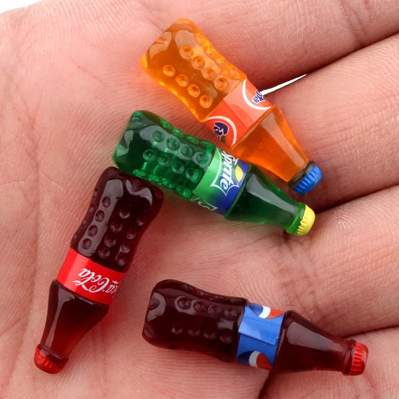 100 pezzi Mini bottiglie di Soda per bambole BJD fai finta di giocare giocattolo decorazione accessorio bambola