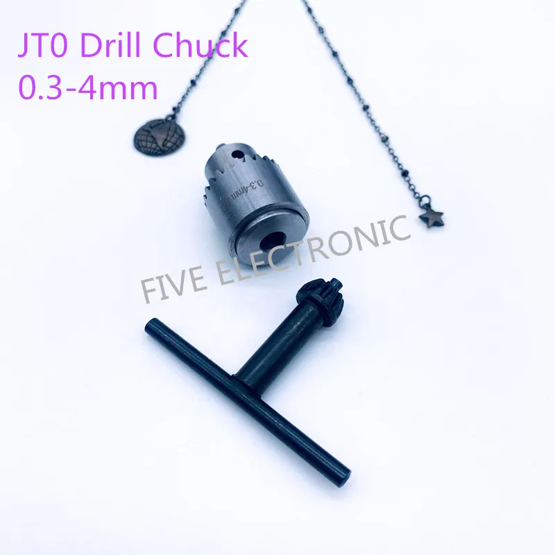 JT0(0.3-4mm) spanner drill chuck 3.17/4/5/6/8/10mm coupling set for DIY electric drill collet /electric grinding