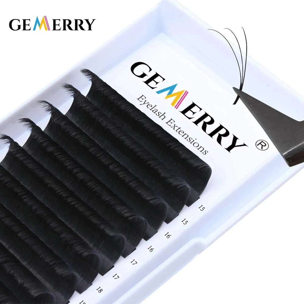 GEMERRY Easy Fan Lashes Eyelashes Extension Artificial Lash Faux Mink Makeup Cils Long Blooming Russian Volume False Eyelash