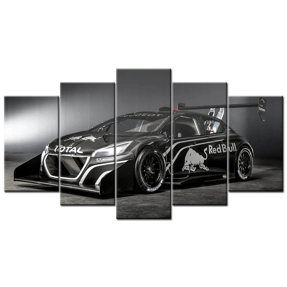 Frame HD Printed 5 Piece Modular Home Decor Poster Wall Art  208 T16 Pikes Peak Racing Car Canvas Paintings