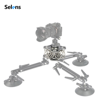 Selens Aluminium alloy shock absorber for car suction cup mount for Ronin S Gimbal for dslr gimbal aerial stainless steel rope