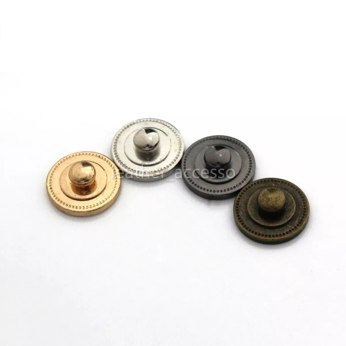 4pcs Brass Screw Back Rivets for Bag Base Studs and Leather Studs Nail Garment Leather Craft Belt Wallet Bag Decoration Hardware