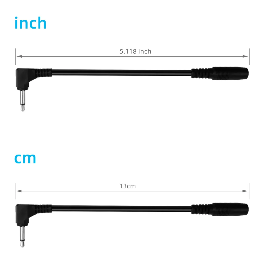 2 Pieces of Reverse Polarity Cable 90 Degree Right Angle DC Power Extension Cord for Piano Guitar Keyboard Pedal