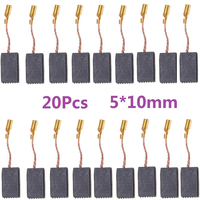 20Pcs 5x10x15mm Carbon Brush For Bosch 125 14-150 Hitachi for Worx Hilti Angle Grinder Power Tool