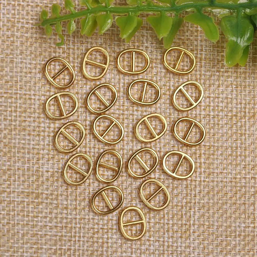 20 Stuks Nieuwste 5 Mm/6 Mm Tri-Glide Gesp Mini Ultra-Kleine Riem Knoppen Diy poppen Gespen Knuffels Pop Tassen Accessoires