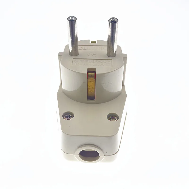 Germany Schuko Rewireable Power Plug Wih on-off Power Swtich 250V 10A EU CEE 7/7 Standard Adapter Receptacle Connector