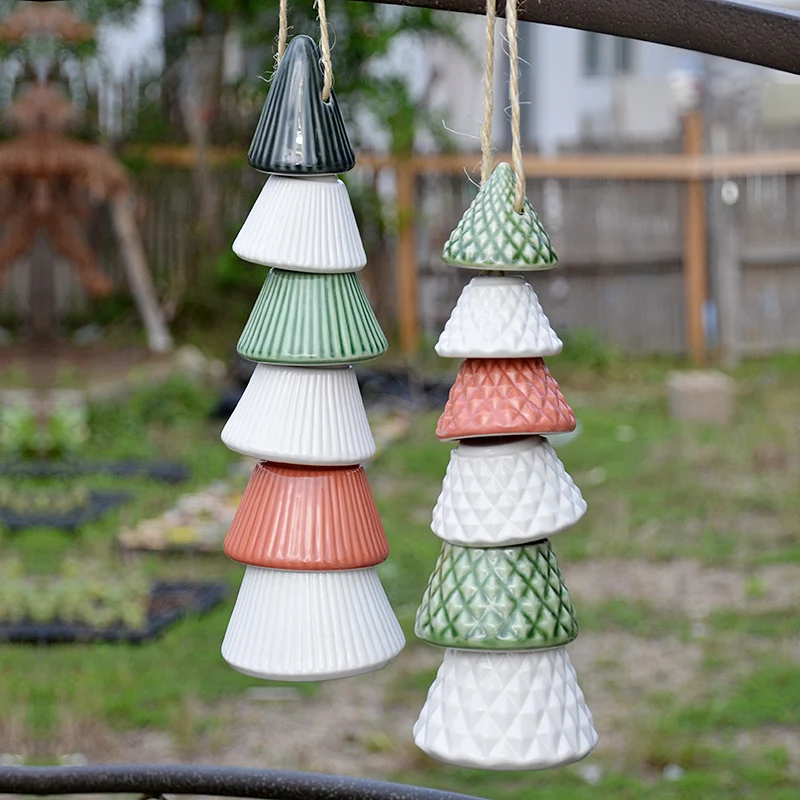 

Handmade Christmas Tree Design Ceramic Hang Decorations