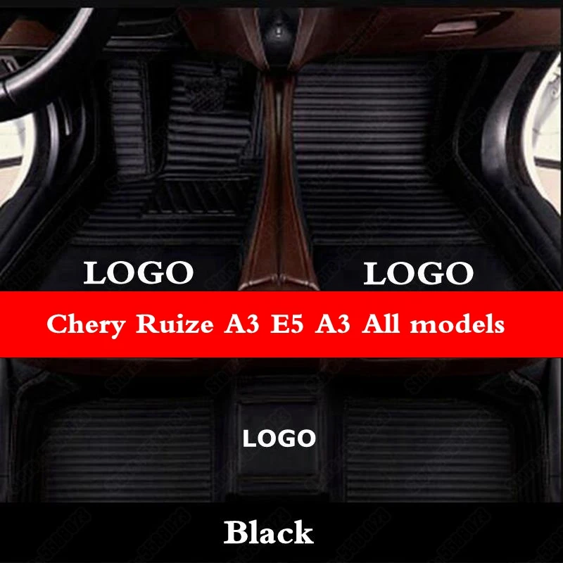 

Customized Car Floor Mats for Chery Ruize A3 EQ1Tiggo E5 A3 Tiggo X1 QQ A5 E3 V5 QQ3 QQ6 Ai Leather All Weather Auto Foot Mat