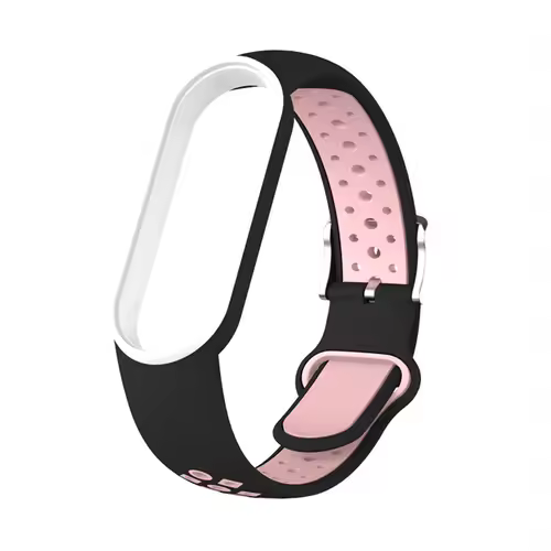 Belt For Xiaomi Mi Band 5 6 Two-color Silicone Bracelet Sport Breathable Strap For Miband 5 Miband7 Replacement Wristband - Image 10