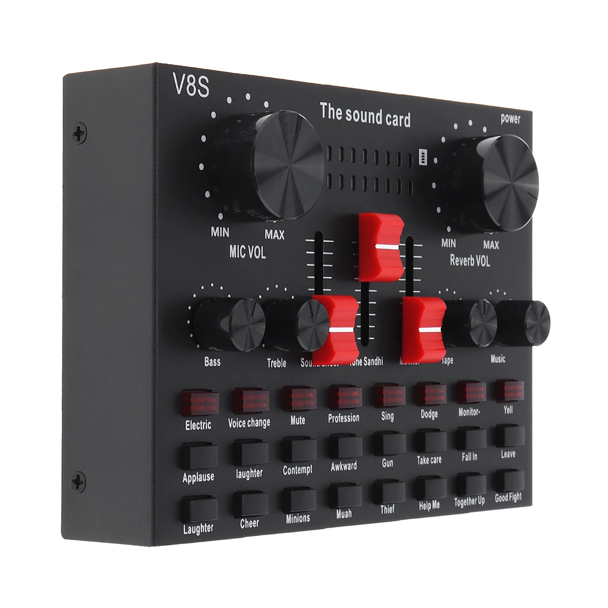 USB External Sound Card Headset Microphone Webcast Live Broadcast Multi Speaker Surround 3D for PC Computer Smartphone