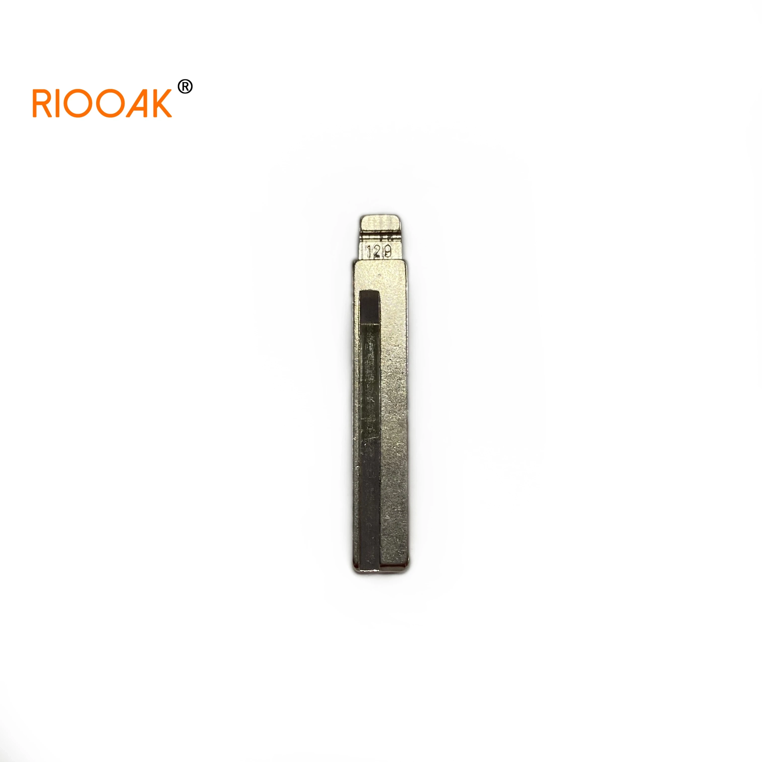 10 unidades/lote # 129 lishi HY20R Metal em branco sem cortes Flip KD VVDI Lâmina de chave remota para Hyundai Santa Fe Veloster Substituição automática