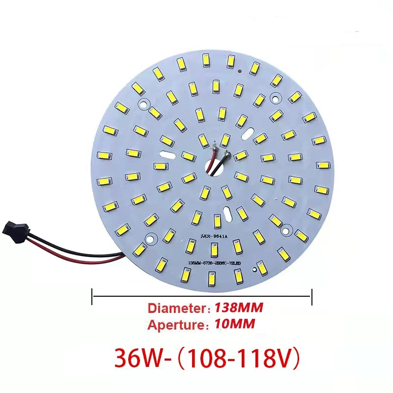 High Brightness LED 5730SMD Lamp Bead Light Board Bulb Round Transformation Light Source 3-18W 32-100MM Tile Wick Modified bulb