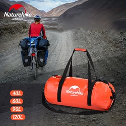 Naturehike-Grande Capacidade PVC saco impermeável, pano de aperto, Rio Trekking Bag, natação praia e caminhadas, 500D, 40 L, 60 L, 90 L, 120L