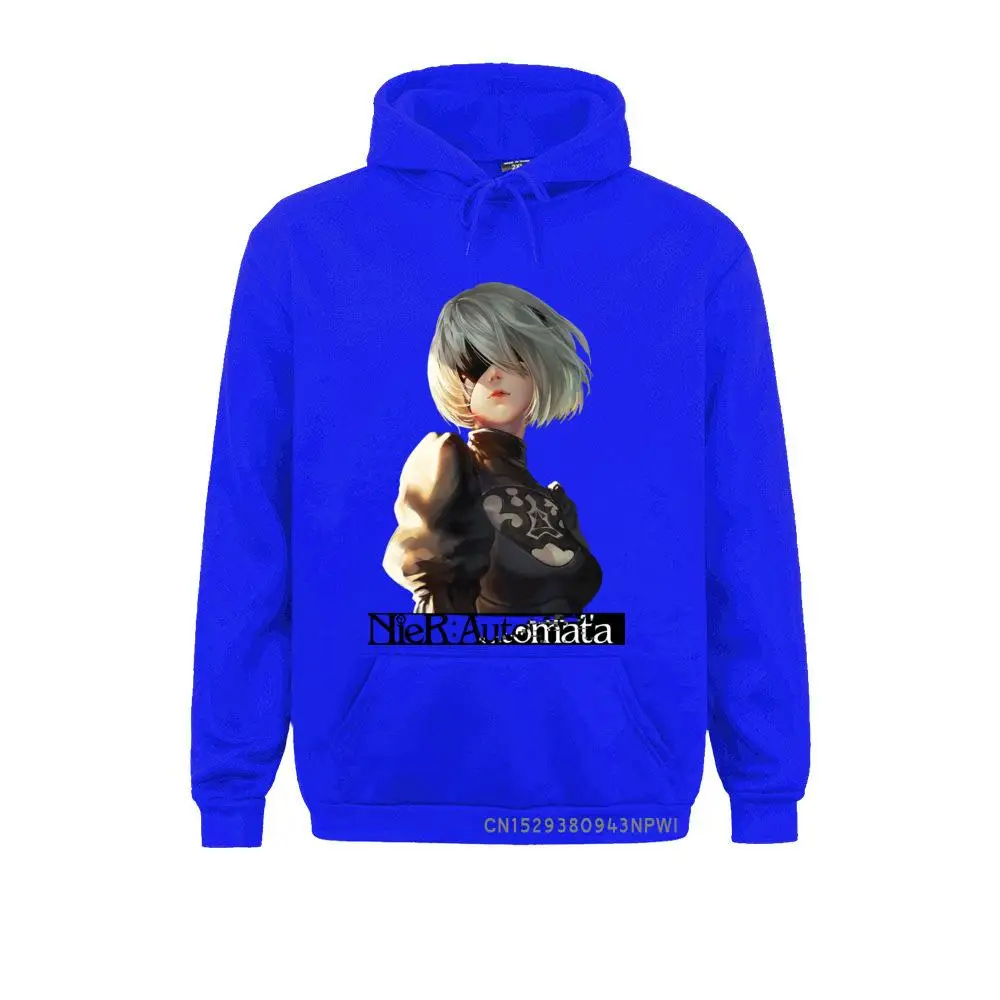 Geek Mens Sportswear 2B NieR Automata Hoodie Men Christmas Gift Sweatshirt Graphic Clothes Novelty Premium Costume Coats