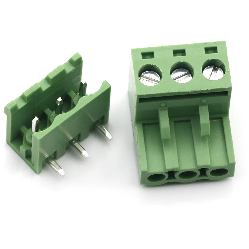 KF2EDGK-3.81 2/3/4/5/6/7/8/9/10/11/12Pin Straight Terminal Plug Type 300V 8A 3.81mm Pitch Connector Pcb Screw  Block