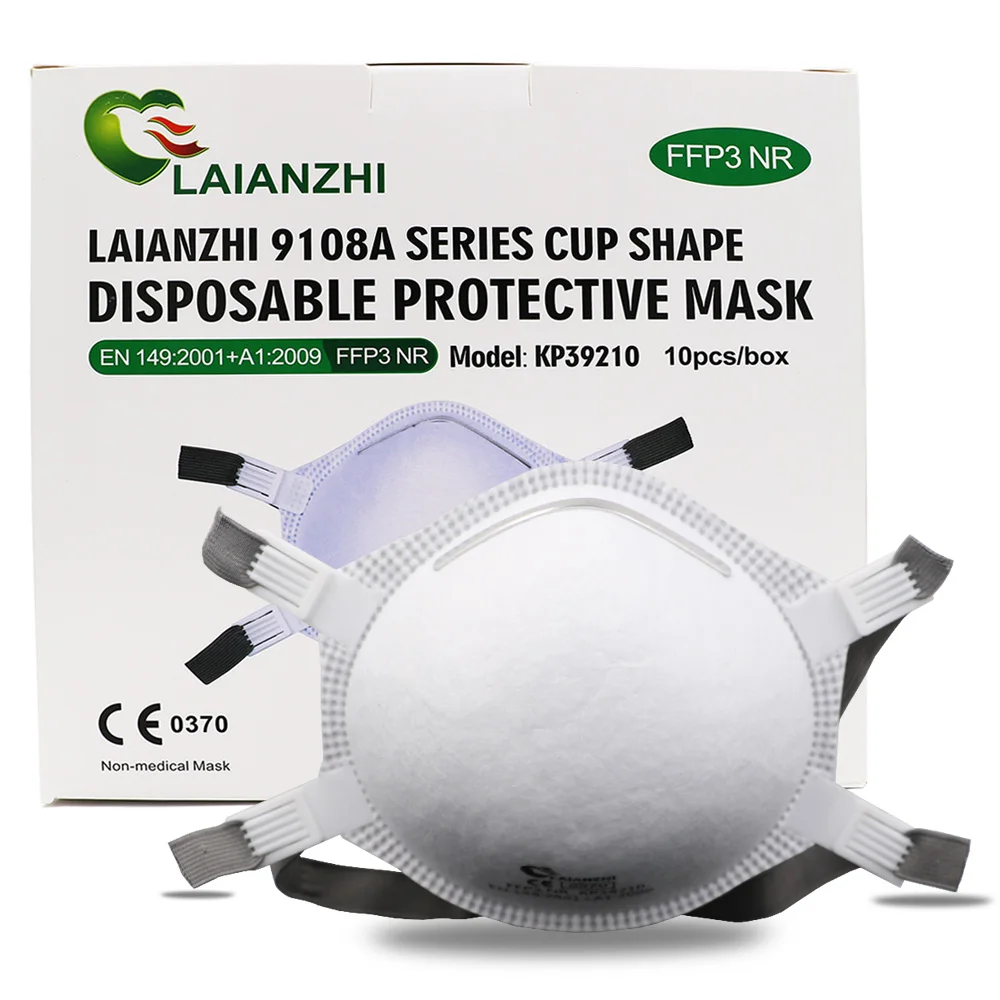 LAIANZHI FFP3 CE Cup type mask protective masks disposable pm2.5 masks harmful 99% hygiene Headwear original package mouth masks