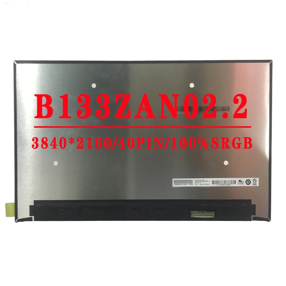 

B133ZAN02.2 13.3 inch slim LCD Screen high score 3840*2160 IPS EDP 40 Pins100% sRGB 500 cd/m² 60HZ slim LCD Screen B133ZAN02 2