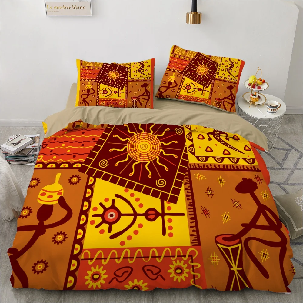 3D Printed Bedding Sets luxury The Queen Of Ancient Egypt Style Single Queen Double Full King Twin Bed For Home Duvet Cover Sets