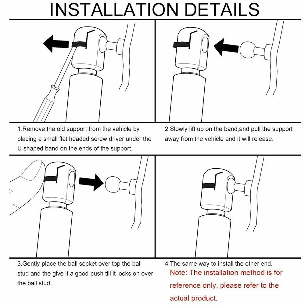 Liftgate Tailgate Hatch Struts Shocks For 2007 2008 2009 2010 2011 Honda CRV Lift Supports Pair Extended Length [in] 24.62