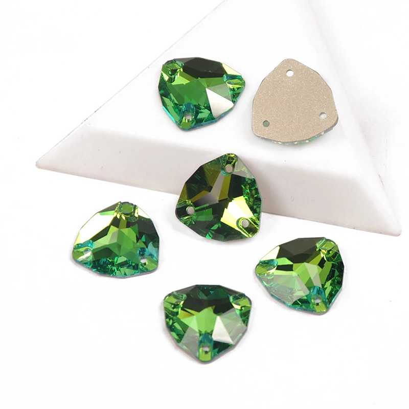YANRUO 3272 Fat Triangle Alle Farben Aufnähsteine Glas Kristall Strasssteine AAAAAA Qualität Nähsteine für Kleidung, Kleider, Schuhe – Detail 16