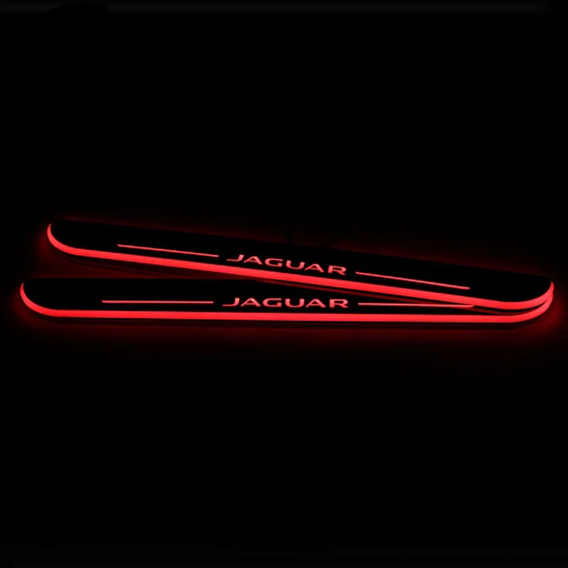 Welcome Pedal Lights For Jaguar XF 2008-2013 2014 Pedal car Door Sill Pathway Lamps led progi scuff plates Avante md auto