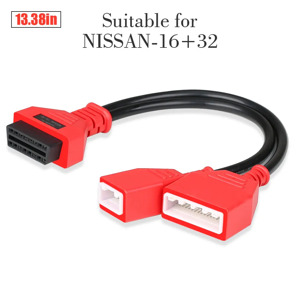 for Autel Maxisys MS908 MS908P for Nissan (B18) -16+32 Pin Male To OBD2 Cable