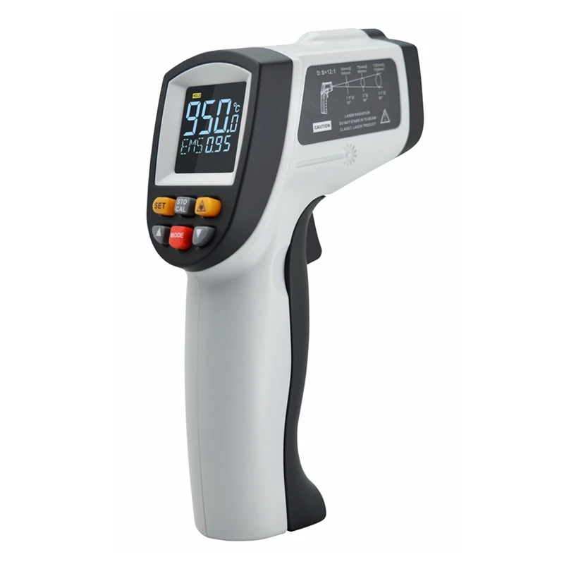 BENETECH Digital Thermometer Gun Non Contact Infrared Temperature Meter IR Laser Thermometer -50C~750C/950C Industrial Pyrometer