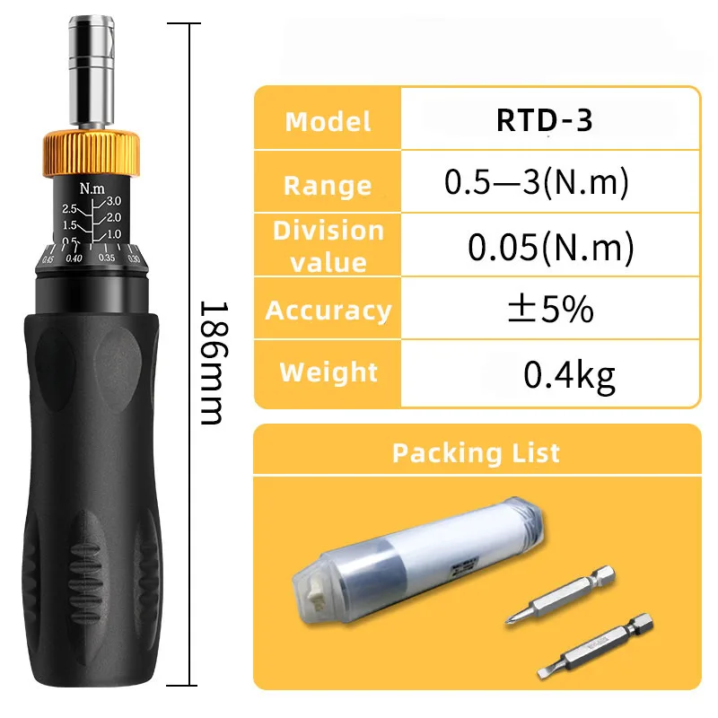 0.1-12nm AdjustablePreset Torque Screwdriver Metric Torque Wrench Slipping Screw driver Hex Socket Maintenance Repair Tool