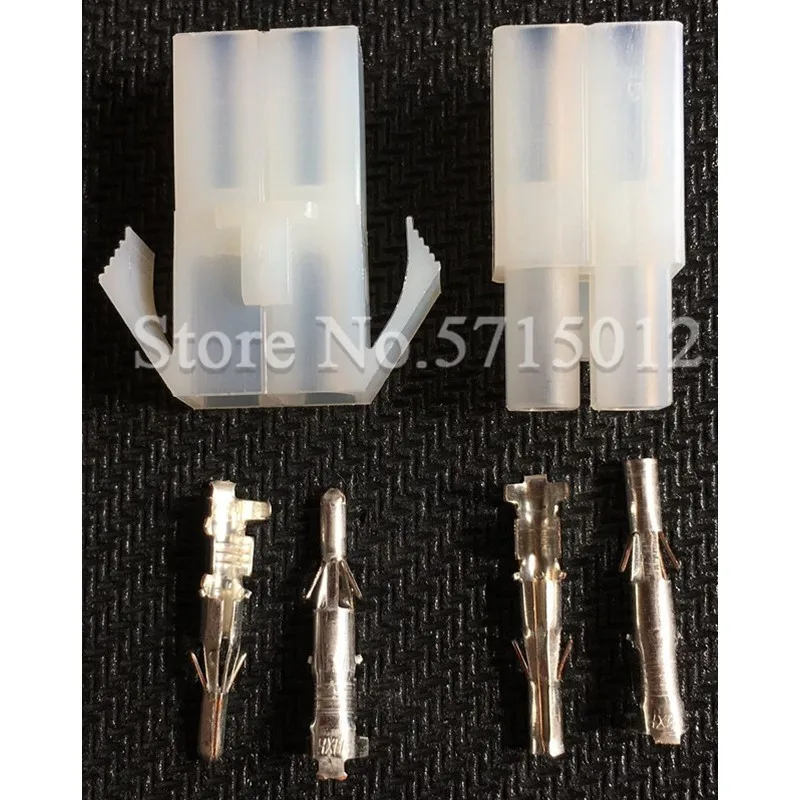 5set 2 Hole 2 Way Pin Female And Male Big Tamiya Connector Set Kits Large Tamiya Set L6.2 6.2MM Socket Plug