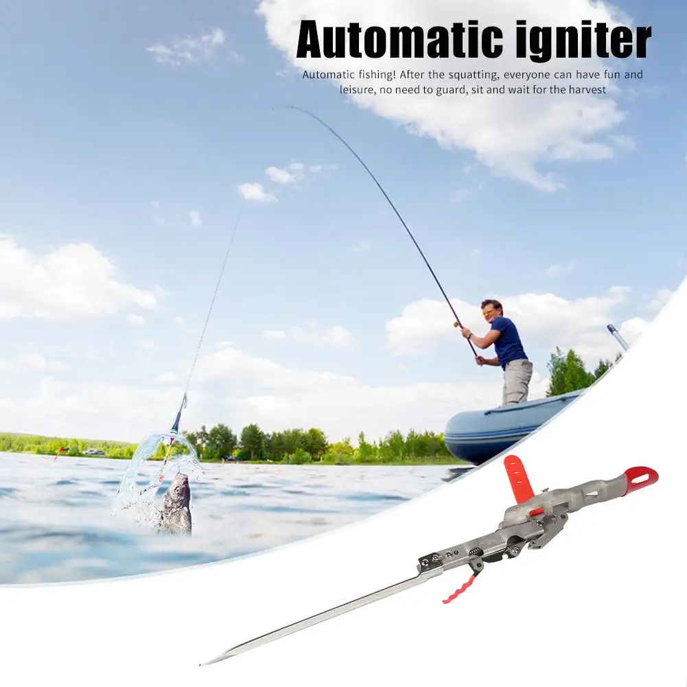 Soporte de caña de pescar plegable de acero inoxidable, poste de ángulo de doble resorte automático, aparejos de pesca