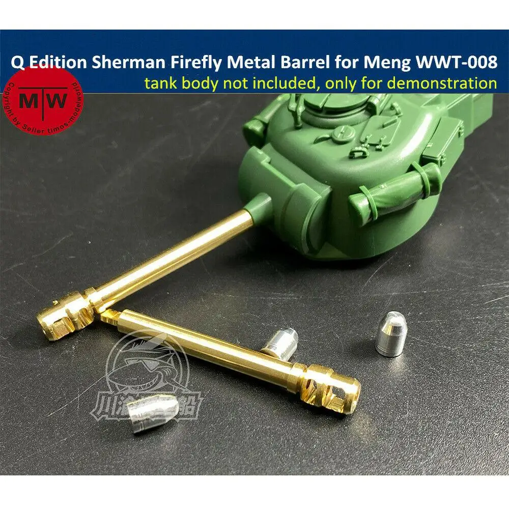 

CY CYD015 Q Edition Sherman Firefly Metal Barrel Shell Kit for Meng WWT-008 Tank Model