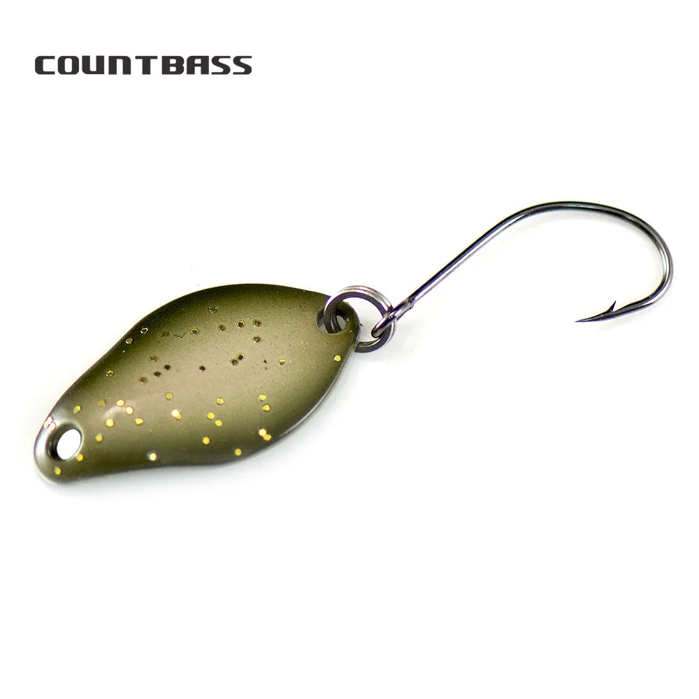 

Countbass Casting Salmon Spoon Size 24.5x13.2mm, 2g 5/64oz Trout Pike Bass Brass Fishing Lures Fish Bait